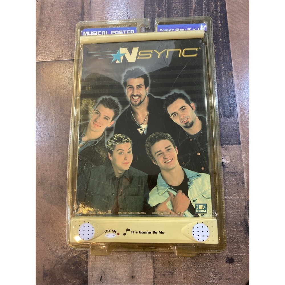 Vintage NSYNC ~ 2000 Musical Poster 8x11" ~ It's Gonna Be Me ~ Works
